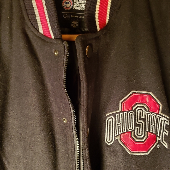 BNWT GIII Sports by Carl Banks, Ohio State Buckeyes "Letterman" Style Jacket - Picture 7 of 9